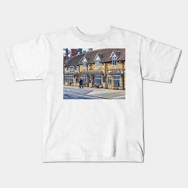 The Horse and Hound inn, Broadway, Cotswolds Kids T-Shirt by Tarrby